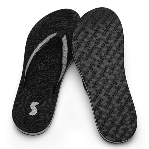 SOLETHREADS womens Glitz_999 Flip Flop