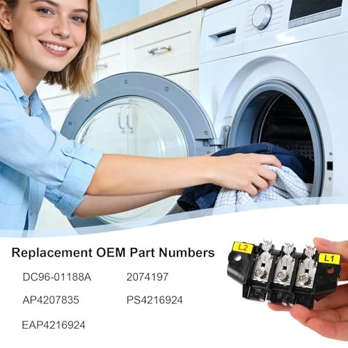 Bloque de terminales de secadora DC96-01188A compatible con repuesto AP4207835 5