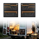 LMYSUFI Scheunentür Lagerorganisator kompatibel mit Fiat Ducato Peugeot Boxer Citroen Relay Jumper 2006-2023, 1 Paar Stauraumsparer Scheunentür Organizer Van Taschen