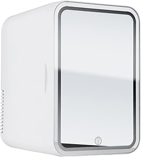 CALANDIS Personal Mirrored Beauty Refrigerator Mini Fridge for Beauty Cosmetic
