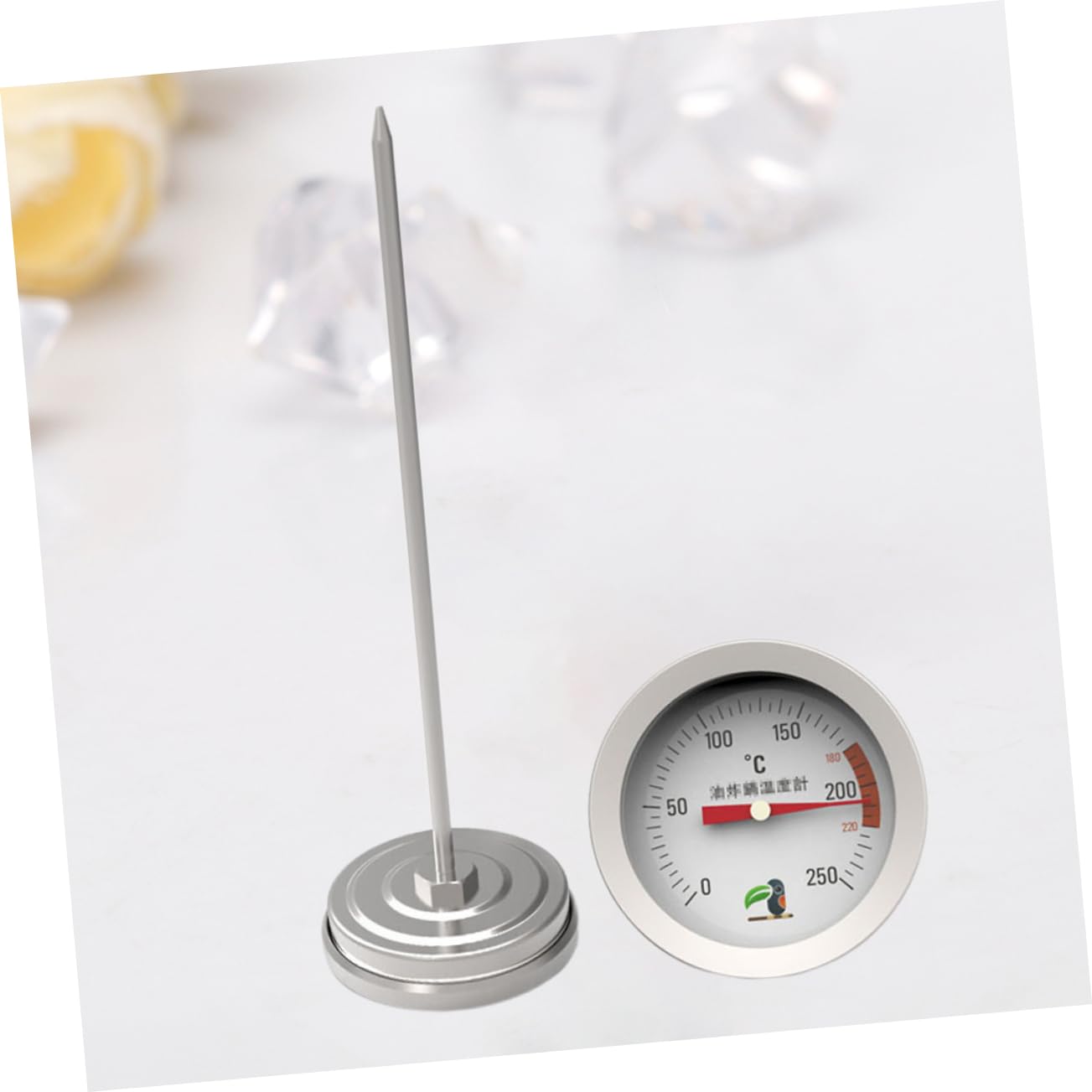 Stainless Steel Candy Thermometer Cooking Thermometer Sugar Temperature Gauge for Baking Deep Frying Candle Making