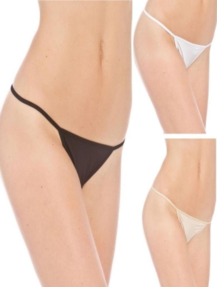 Women's Microfiber G-String Panty 3 Piece Pack