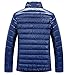 ZSHOW Men's Winter Down Coat Packable Windbreaker Jacket(Blue,Medium)