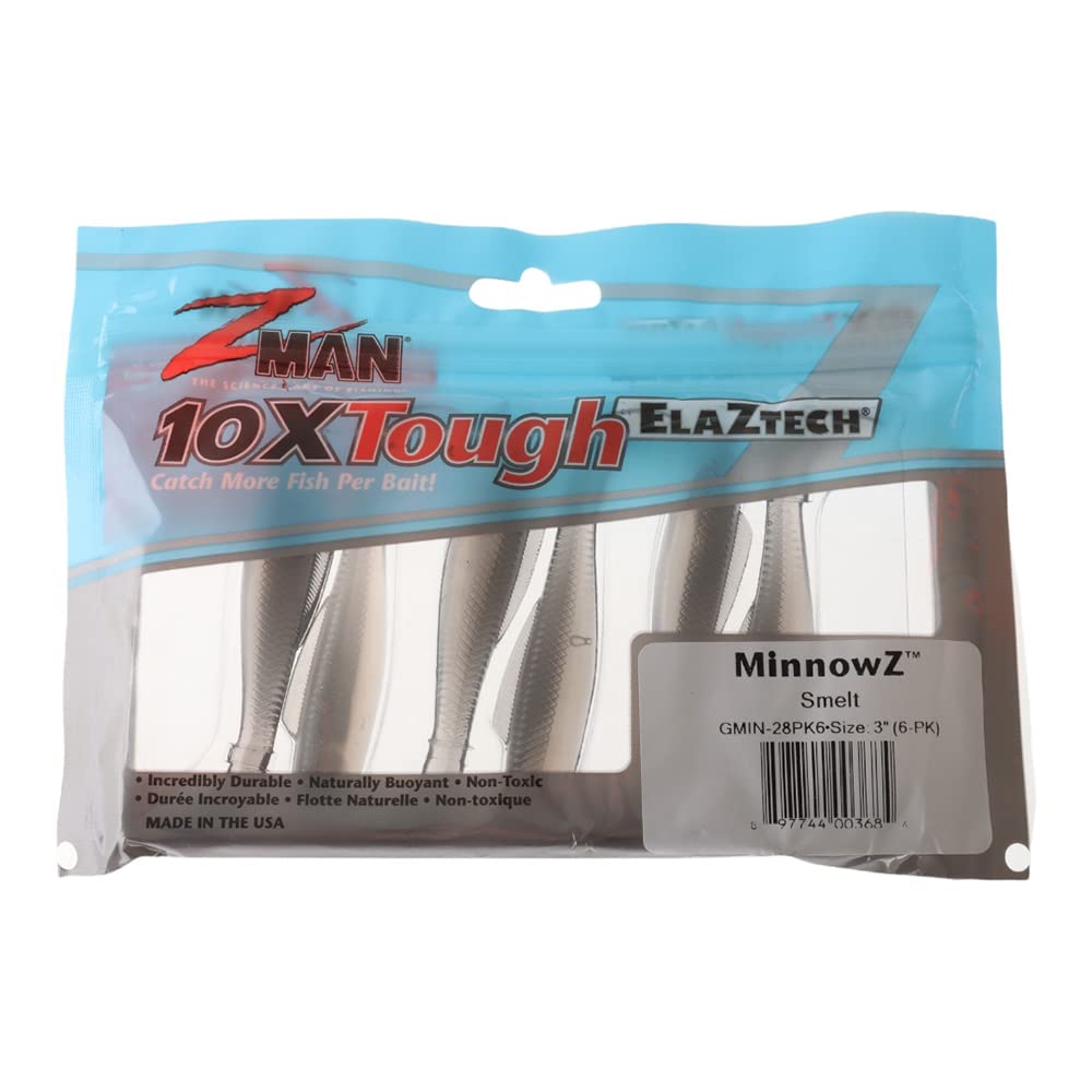 マナチン品 Z-Man GMIN-28PK6 Elaztech MinnowZ Swimbait, 3