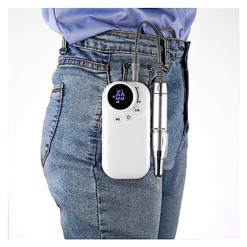 Máquina elétrica de furar pregos Conjunto de brocas elétricas para unhas sem escova de led, máquina