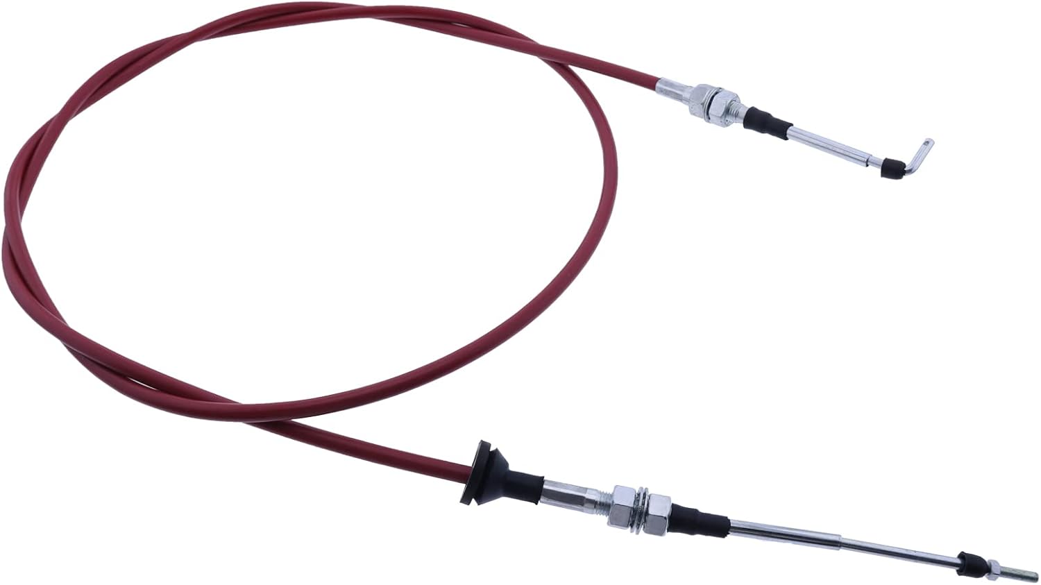 DVPARTS 87340753 Throttle Cable Bent End Compatible with Case Backhoe Loader 580 590 Series 2 3