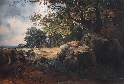 Peinture poster impression de Savrasov pour décorer un salon contemporain 60x90cm