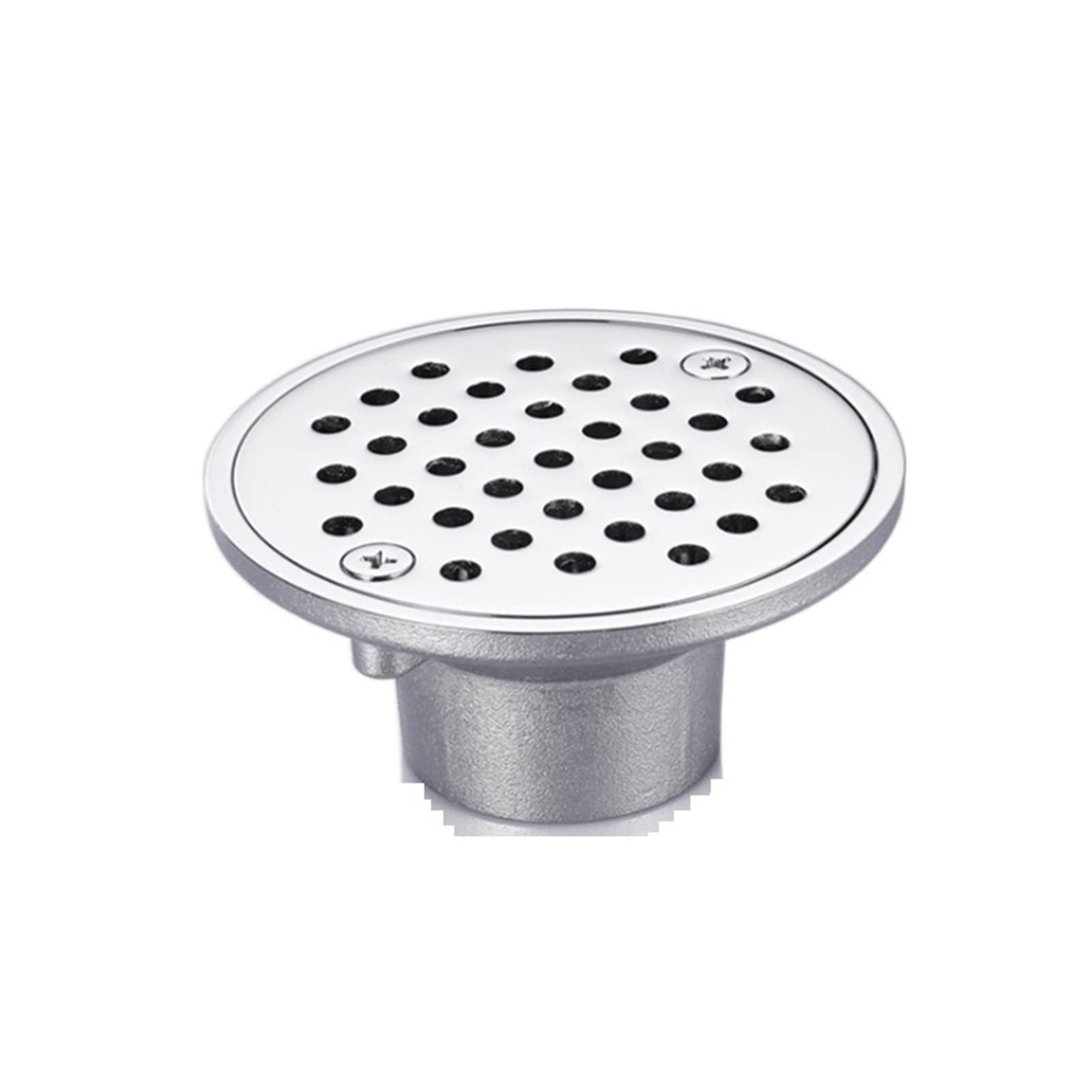 Siphon de douche au sol à haut débit et sa grille de douche circulaire anti-odeur