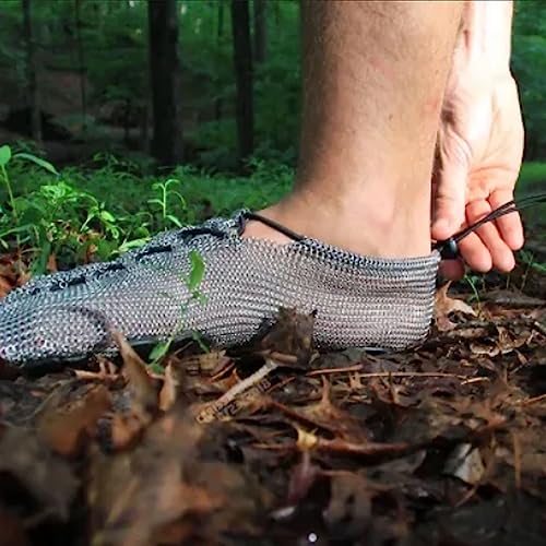 Minimalist Barefoot Sock Shoes Chain Mail Shoes for Women and Men, Stainless Steel Cut Resistant Water Shoes, Portable & Multi-Purpose4