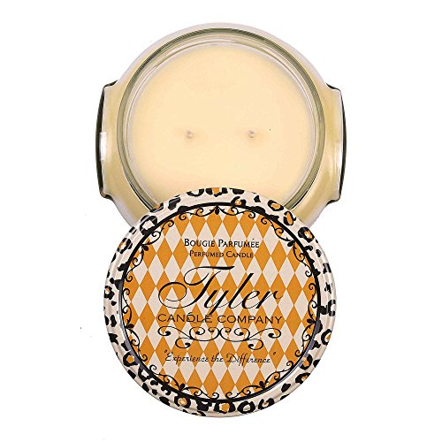 1 X BUTTER VANILLA Tyler 22 oz Scented 2-Wick Jar Candle