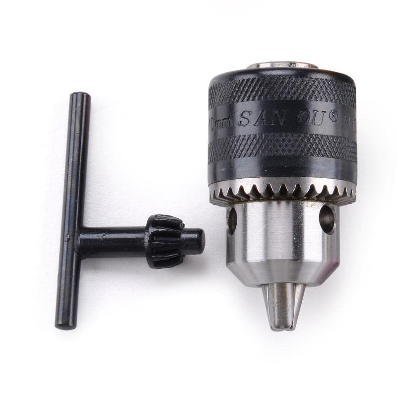 Tool Part for 10mm Drill Chuck Mount with Key and Electric Drill Accessories M10x1.5 - (Color: 1pcs)