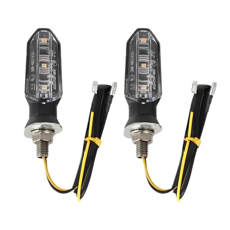Clignotant LED Moto Étanche 12V 8mm Contre le Manque de Visibilité