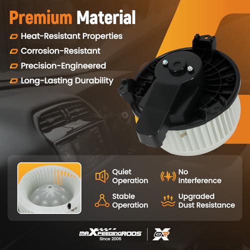 Image of maXpeedingrods HVAC Blower Motor 700308 Fits for Jeep Wrangler 2014-2018, for Ram 1500 2014-2018, AC Blower Motor Fan Replacement # 68232369AA 68214892AB 68214892AC 68214892AD