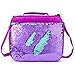Sequin Lunch Box for Girls Flip Durable Thermal Reusable Lunch Tote Glitter Insulated School Lunch Bag (Purple)