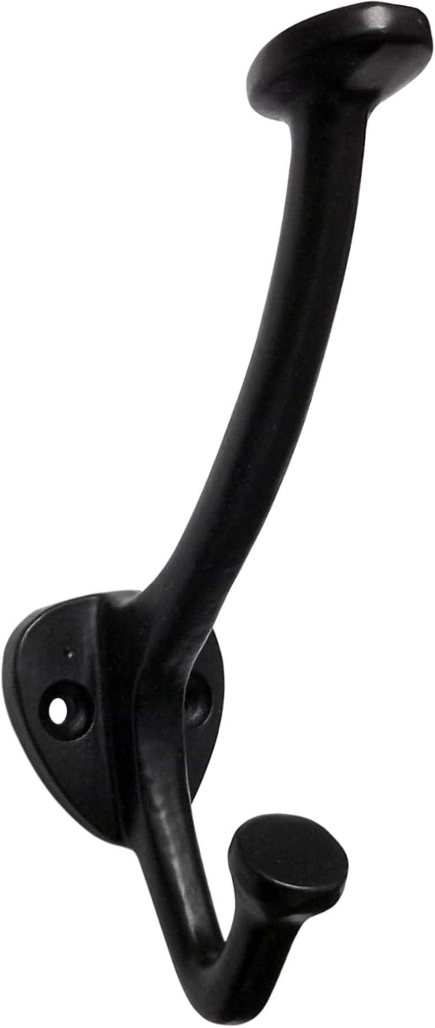 “Ikshit” Black Antique Iron Hook (Black Powder Coated Finish) - Supplied as 2 Piece Per Pack