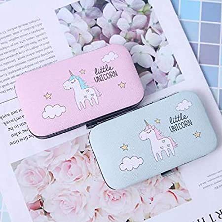 Pocket Sized 7In1 Manicure Pedicure Set, Unicorn Print/Unicorn Nail Care Kit (Random Colors)-image-14