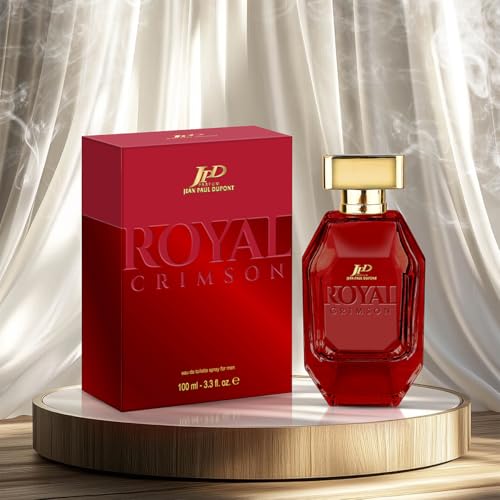 Image of Jean Paul Dupont (JPD) Royal Crimson - Long Lasting Perfume for Men - with Spicy, Floral and Woody notes - Eau de Toilette 100ml