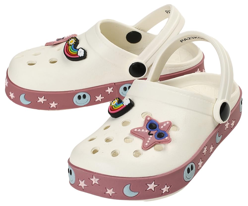 Max Girls Pink Slippers,WHITE,29 (B0CFXVZD11) Amazon Price History, Amazon Price Tracker