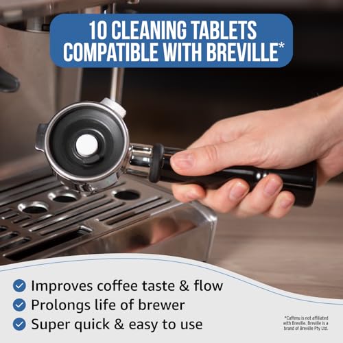 Image of Caffenu Breville Compatible Coffee Machine Cleaning Tablets, 10 Count