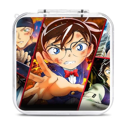 名探偵コナン Switch用ゲーム機用カセットケース イッチ保護カバー 収納バッグ Switch対応ハードケーススイッチ 防塵 防汚 防水 耐衝撃 12枚収納ジョイコン全面保護 着脱簡単