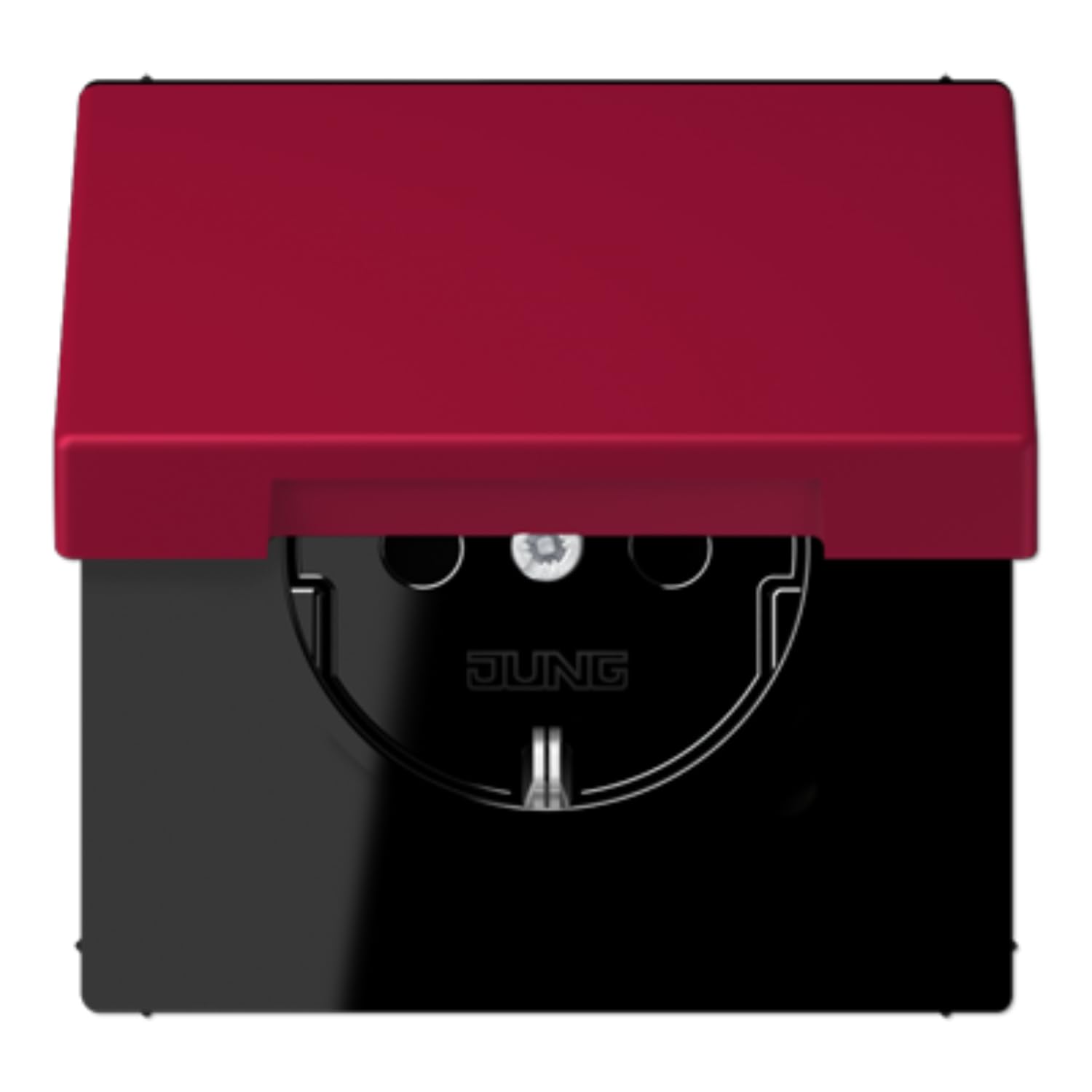 Prise avec couvercle rabattable JUNG dans votre cuisine moderne LC32100