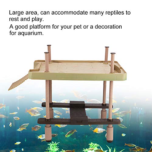 Plataforma de frade de répteis Tartaruga de banho de sol Pier Aquário flutuador Tartaruga Plataforma