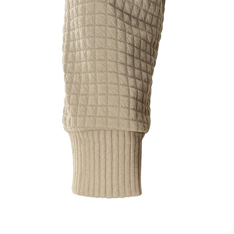 Mens Pullover Casaul Long Sleeve Hoodies Drawstring Waffle Knit Hooded Sweatshirt Slim Fit Lightweight Comfy Shirts4