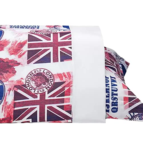 Casaborda Enxovais EDREDOM SOLTEIRO LONDON 4 PEÇAS MARINHO, Azul Marinho