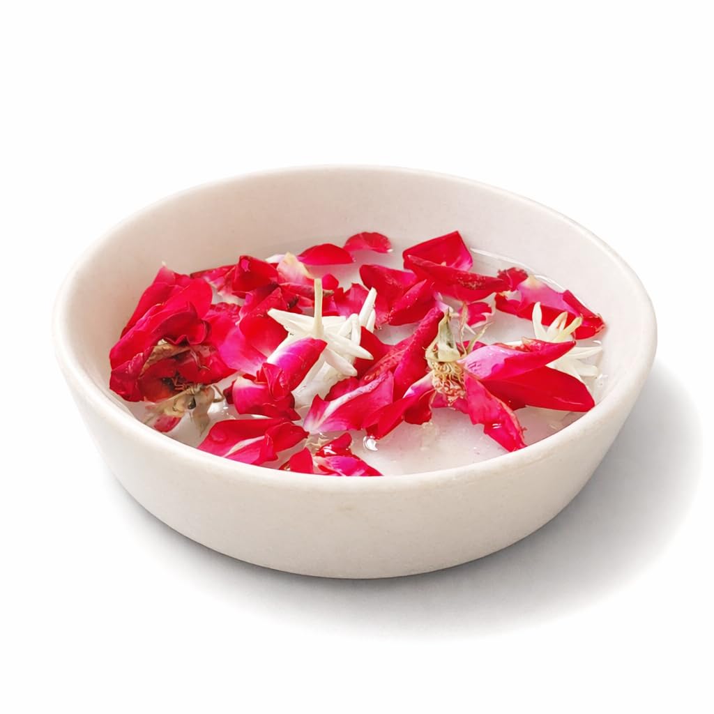 R&M RM 6-Inch Marble Bowl – Round Decorative Plate for Table Centerpiece, Puja, Candle Holder, Vase Fillers & Home Decor | White Marble Bowl for Festive & Everyday Use-image-5