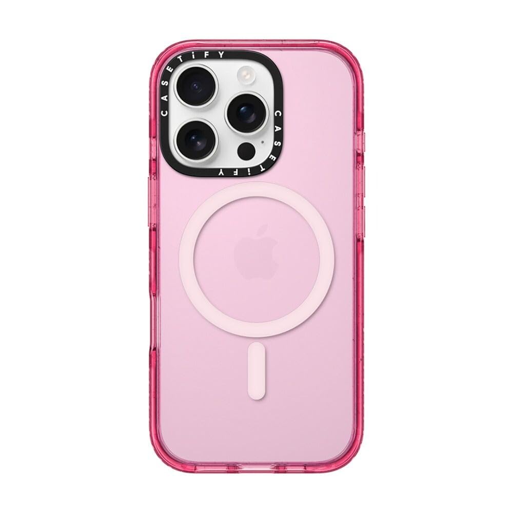 CASETiFY Impact Case for iPhone 16 Pro [4X Military Grade Drop Tested / 8.2ft Drop Protection/Compatible with Magsafe] - Pink