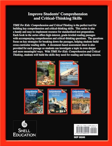 Shell Education SEP50245 Comprehension And Critical Thinking Grade 5 thumb #1