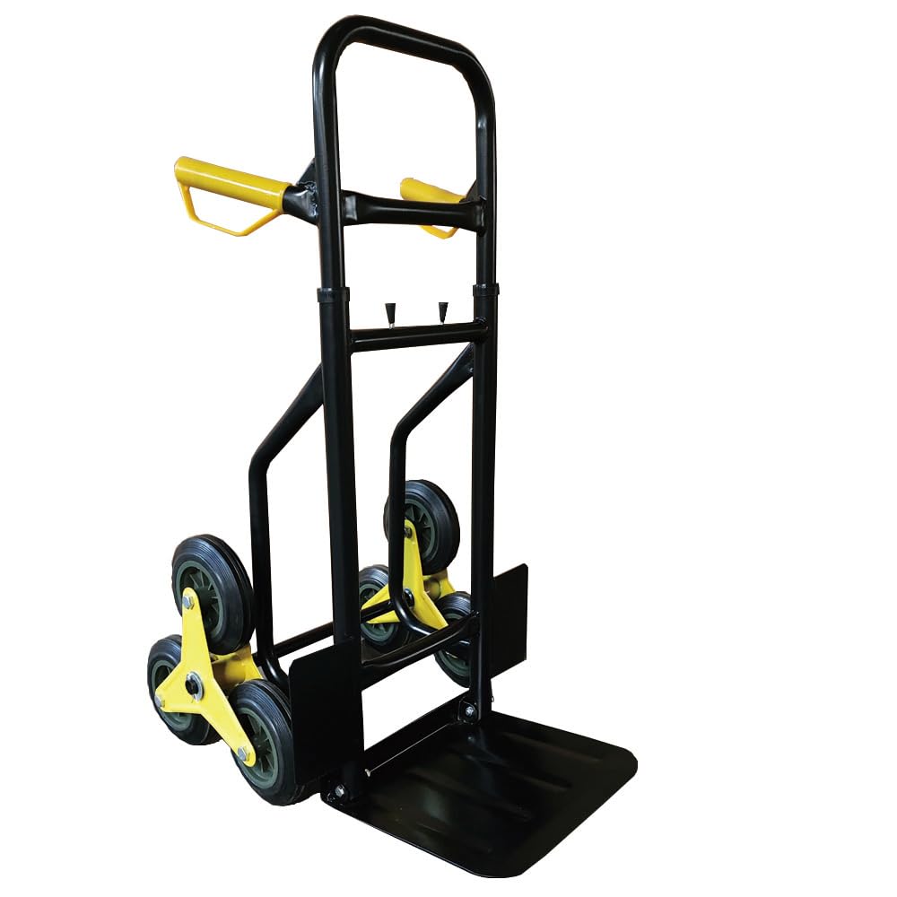 Malocher - Carretilla Plegable para Subir escaleras, Capacidad de Carga de 200 kg, 6 Ruedas de Estrella para un Transporte fácil, Asas revestidas de Goma