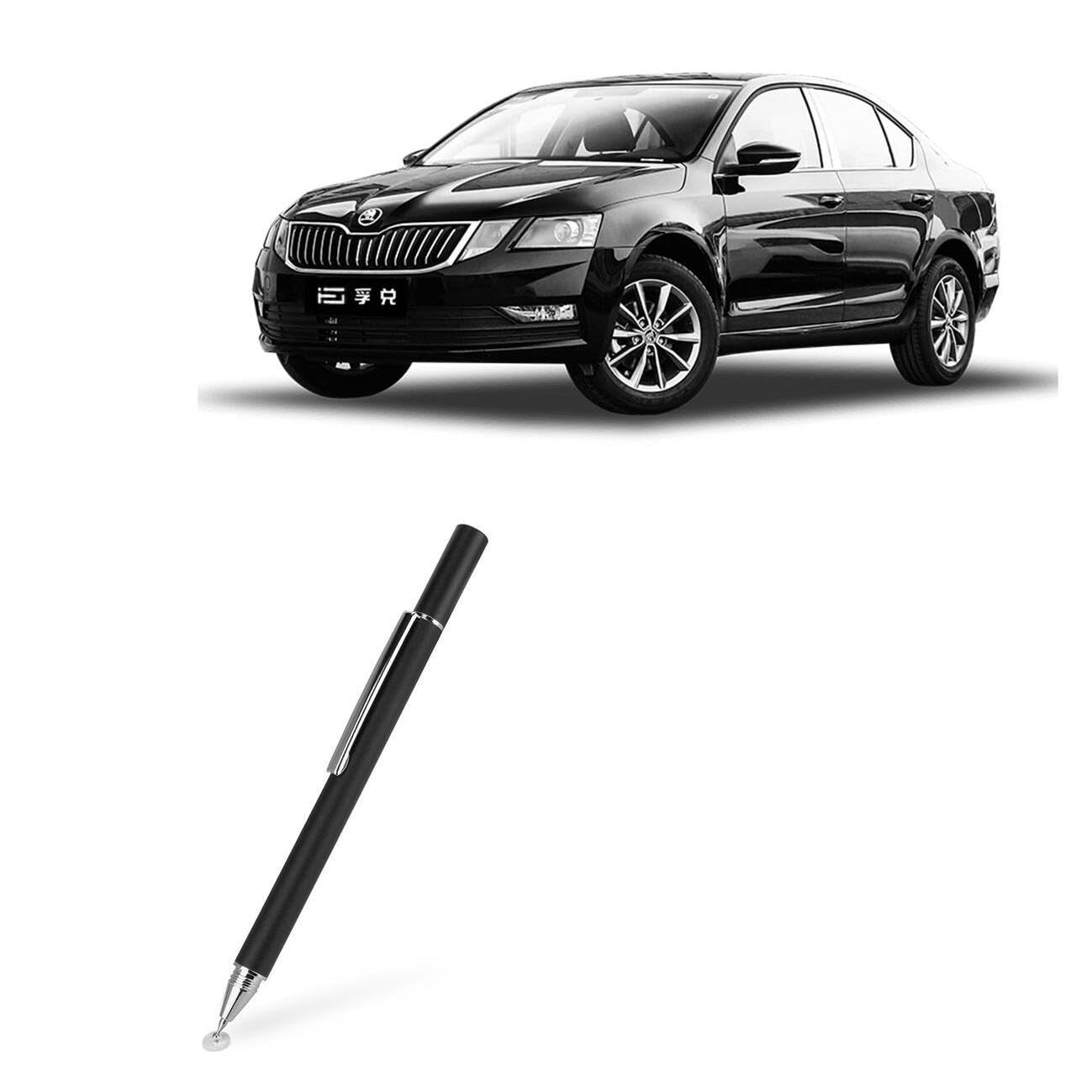 BoxWave Stylus Pen Compatible with Skoda 2023 Octavia Display (6.5 in) - FineTouch Capacitive Stylus, Super Precise Stylus Pen - Jet Black