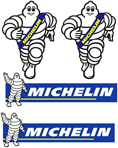 PEGATINA ADHESIVO MICHELIN IMPRESION DIGITAL ALTA CALIDAD COCHE MOTO (4 unidades) MOD...