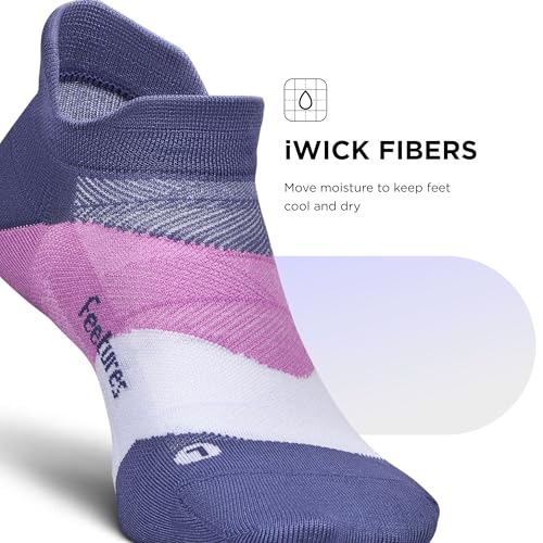 Image of Feetures Elite Max Cushion No Show Tab - Running Socks for Men & Women, Athletic Compression Socks, Moisture Wicking