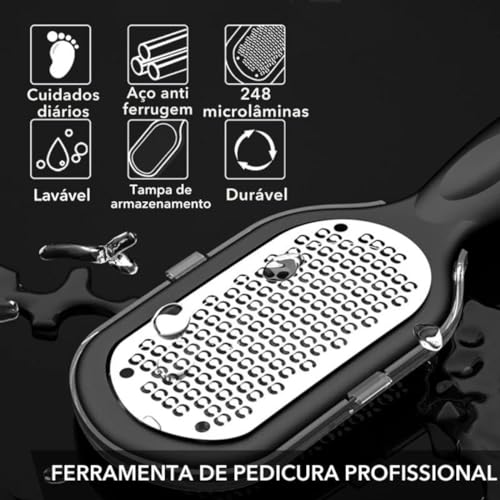 Ralador Raspador Para Pés e Mãos Calos Calosidades Pele Grossa Morta Desbastador Esfoliante Manual P