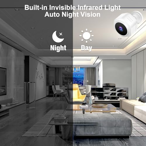 Image of MiNi WiFi Spy Hidden Camera,Nanny Camera, 4K Ultra HD Wireless Security Cameras for Baby,Dog,Cat,Pets, AI Motion Detection Alerts, Auto Night Vision, Real Time Record Surveillance Cam for Home