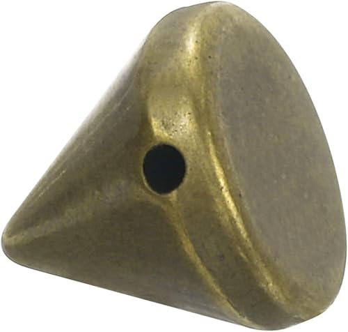 Miniatura 4 de uxcell 200 tachuelas acrílicas con forma de cono de espiga, 0.316 x 0.315 pulgadas, parte trasera plana, pegamento para coser en cuentas punk, para