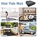 TIXANF 80 * 80 Inch Hot Tub Mat, Inflatable Hot Tub Pad Outdoor Indoor, Water-Absorbent Anti-Slip Portable Spa Pool Accessories for Protect The Hot Tub Pool from Wear, SPAMAT 80X80