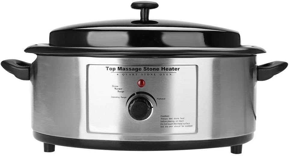 Professional Massage Hot Stone Warmer Heater Heating Device (6 Quart/5.7 Litre) for Professional - Home Spa