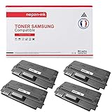  NOPAN-INK - Toner x4 - ML-D1630A (Noir) - Compatible pour Samsung ML-1630, SCX-4500 - 1500 pages