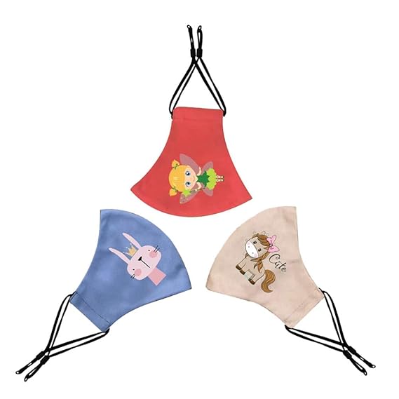 NANOFIBER Protective and Comfortable N95 Fabric mask for Children with removable Filter and adjustable ear loops