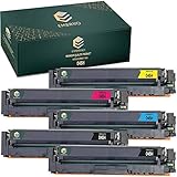 EMBRIIO 045H 045 Kit 5 Cartuccia Toner Sostituzione per Canon i-SENSYS MF631Cn MF633Cdw MF635Cx LBP611Cn LBP613Cdw imageCLASS MF632Cdw MF634Cdw LBP612Cdw