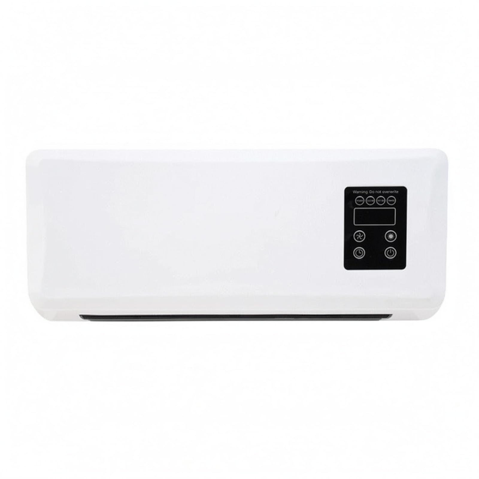 Rounded Corners Slim Wall Heater Long Air Outlet Touch Control Heater White Home Appliance, Eu Plug 220V-image-49