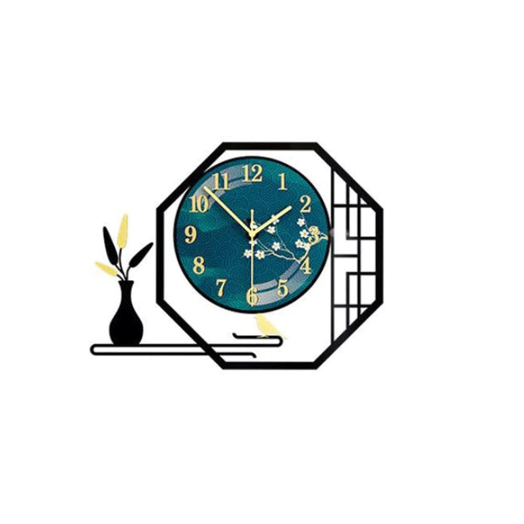 Horloge moderne minimaliste pour rompre la monotonie d'un grand mur vide