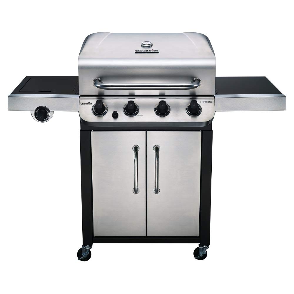 Char-Broil Convective 440S - 4 Brenner Gasgrill mit Seitenbrenner, Edelstahl