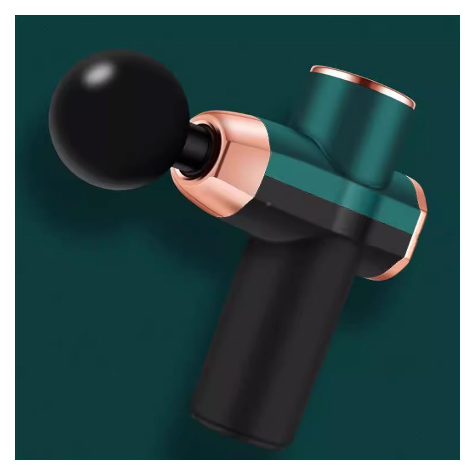 Muto Pistola for massaggio in plastica con 4 testine massaggianti, potente massaggiatore a percussione for tessuti profondi, motore brushless silenzioso compatto(Groen)