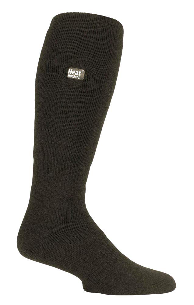 Sock Snob Unisex Forest Green Heat Holders Mens Knee High Thermal Socks For Welly Boots