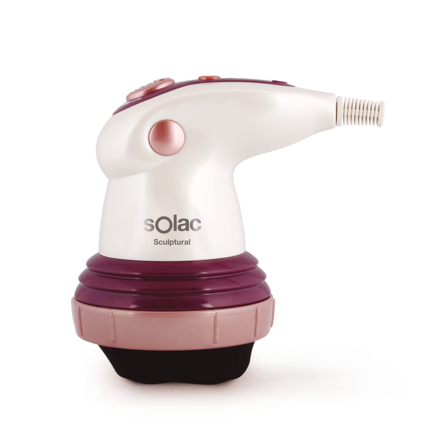 Solac- Sistema lipo-modelador profesional anticelulÃtico Sculptural | 6 cabezales de tratamiento intercambiables | 3en1 (Circular; Presión; Infrarrojos) | Combata la flacidez y celulitis