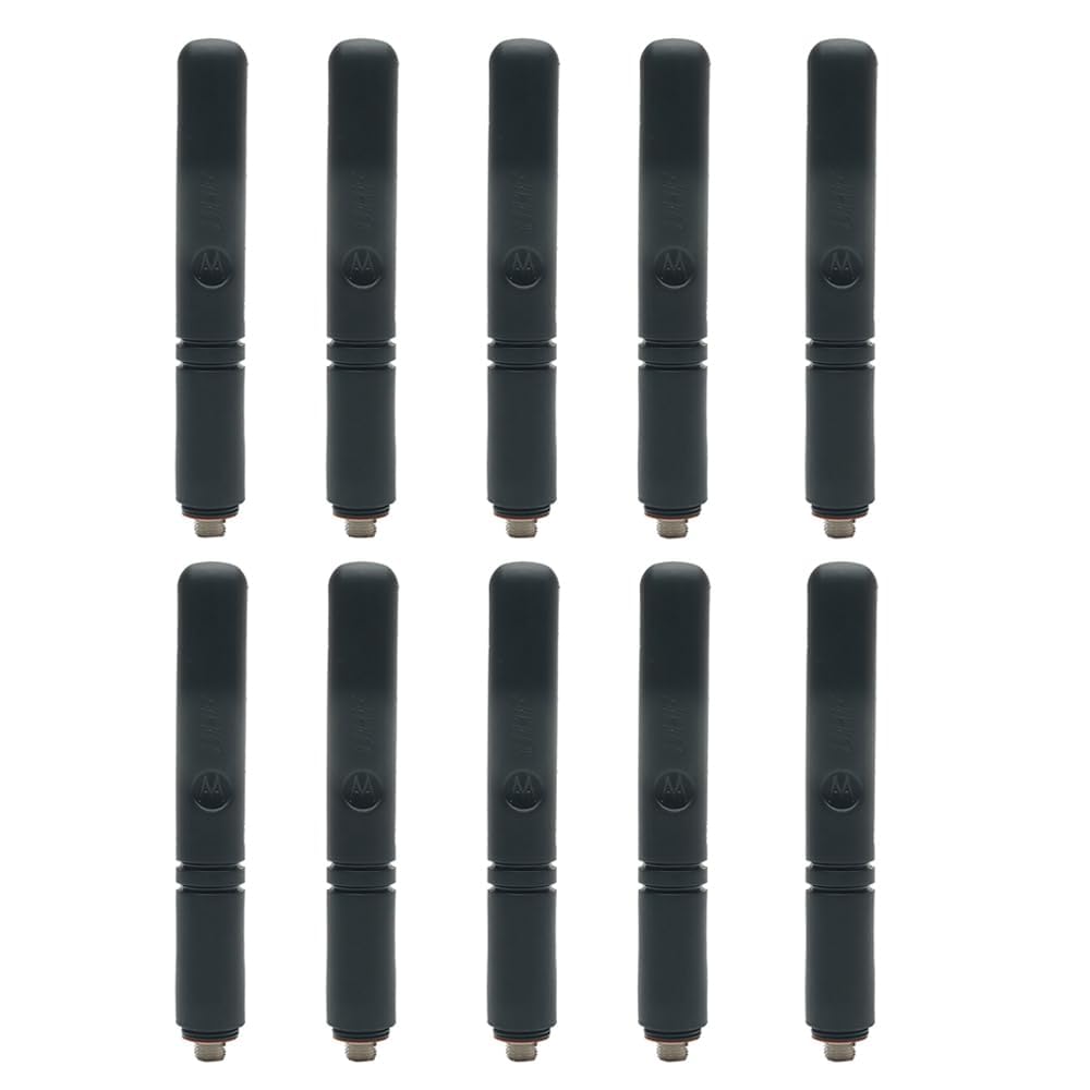 UHF 403-527MHz Antena gruesa para XPR3300/3500 XPR7350 XPR7550 DP4000 XPR3000 XPR3000e XPR7000 XPR7000e XPR7550 XPR7380 XPR7580 DP2000. Walkie Talkie DP2400 - Radio bidireccional (10 unidades)